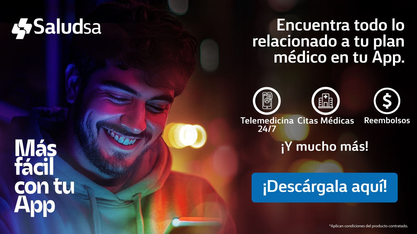Descarga la app de Saludsa - Promoción