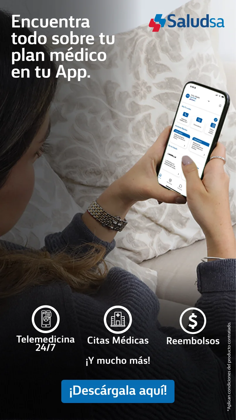 Descarga la app de Saludsa - Promoción